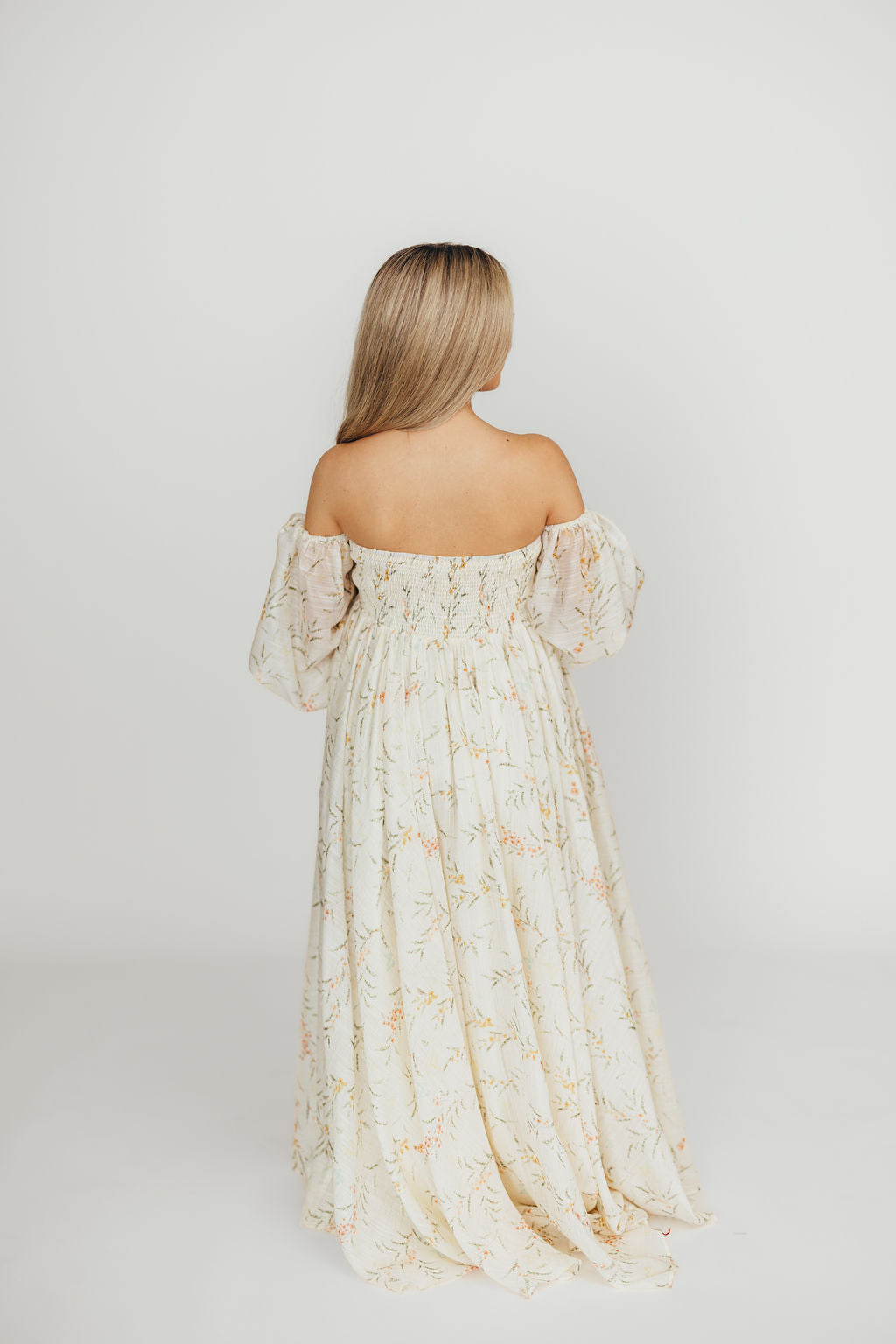 Ryder Grace Maxi Dress in Cream - Elegant Long Flowy Summer Dress for Women, Perfect for Beach, Wedding & Vacation | Lightweight & Comfortable