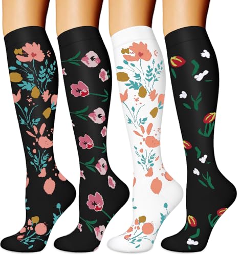 042 Black/White Floral Print