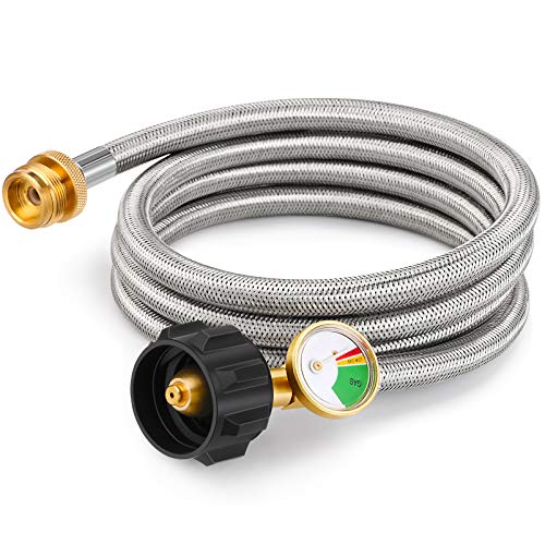6 FT Stainless Braided Hose Adapter