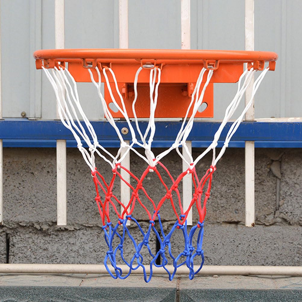 BESPORTBLE 32cm Basketball Hoop - Wall Mounted & Outdoor Basketball Rim with Net - Durable Indoor/Outdoor Basketball Goal for Kids, Backyard, Driveway & Kindergarten Play