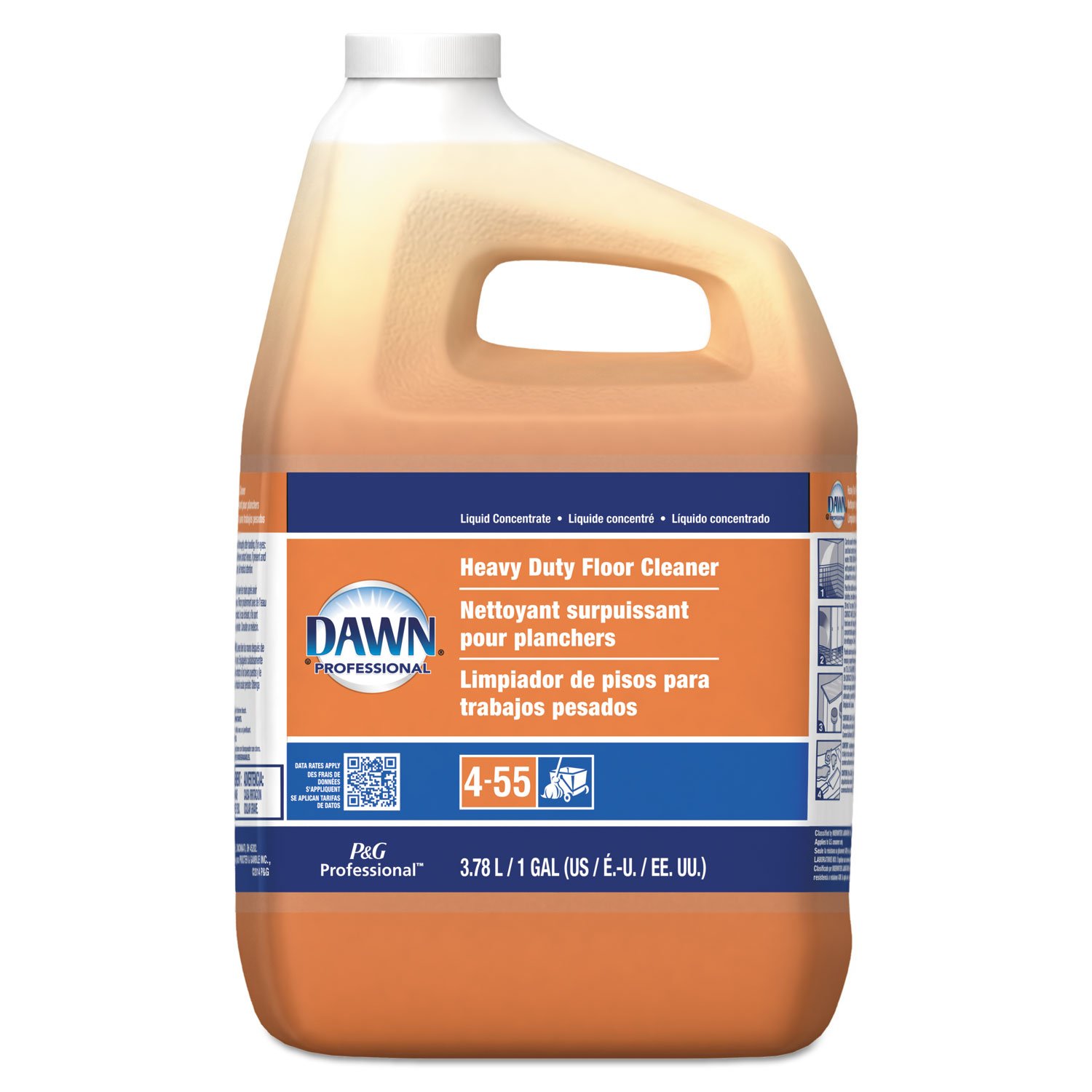 Heavy-Duty Commercial Floor Cleaner - Neutral Scent, 1 Gallon Bottle (3 Pack) - Ideal for Warehouses, Schools & Hospitals