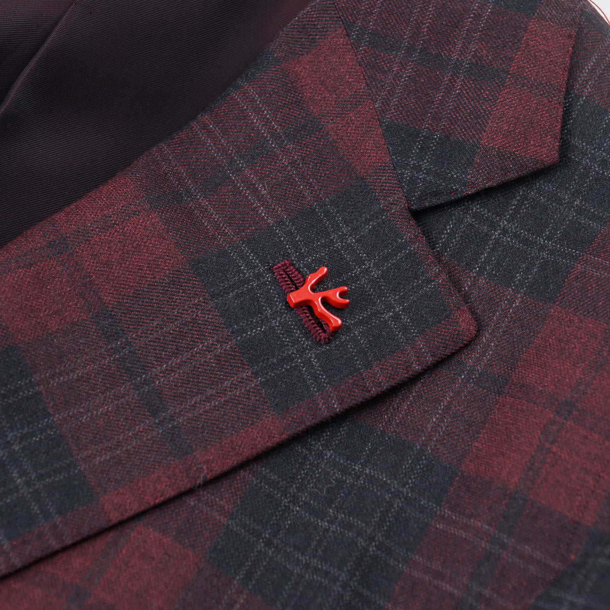 Isaia Super 140s Wool Sport Coat for Men - Premium Italian Tailored Blazer for Business & Formal Occasions - Luxury Slim Fit Jacket for Weddings, Office & Special Events