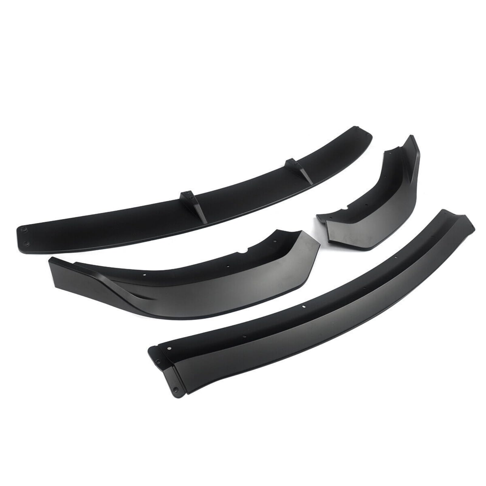 Dodge Charger Widebody Front Bumper Lip Spoiler Splitter Kit - 4 Piece Matte Black Aero Body Kit for Enhanced Style & Performance | Perfect for Street Racing & Car Shows