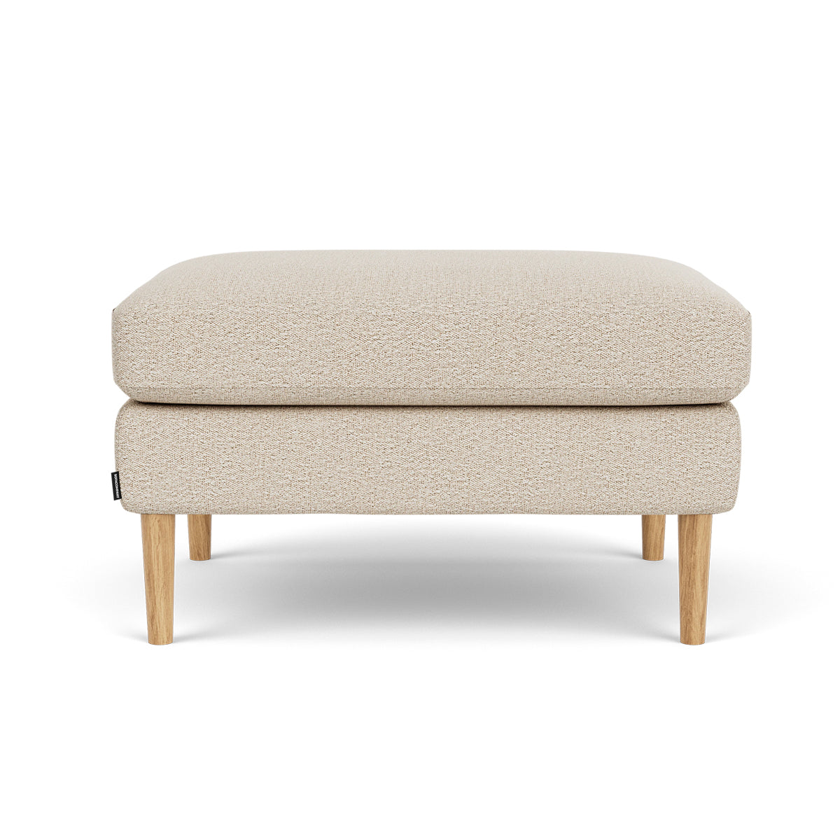 Astha Boucle Ottoman Stool - Round Tufted Pouf with Removable Cover, Modern Footrest for Living Room, Bedroom & Nursery - Soft and Stylish Home Decor Accent