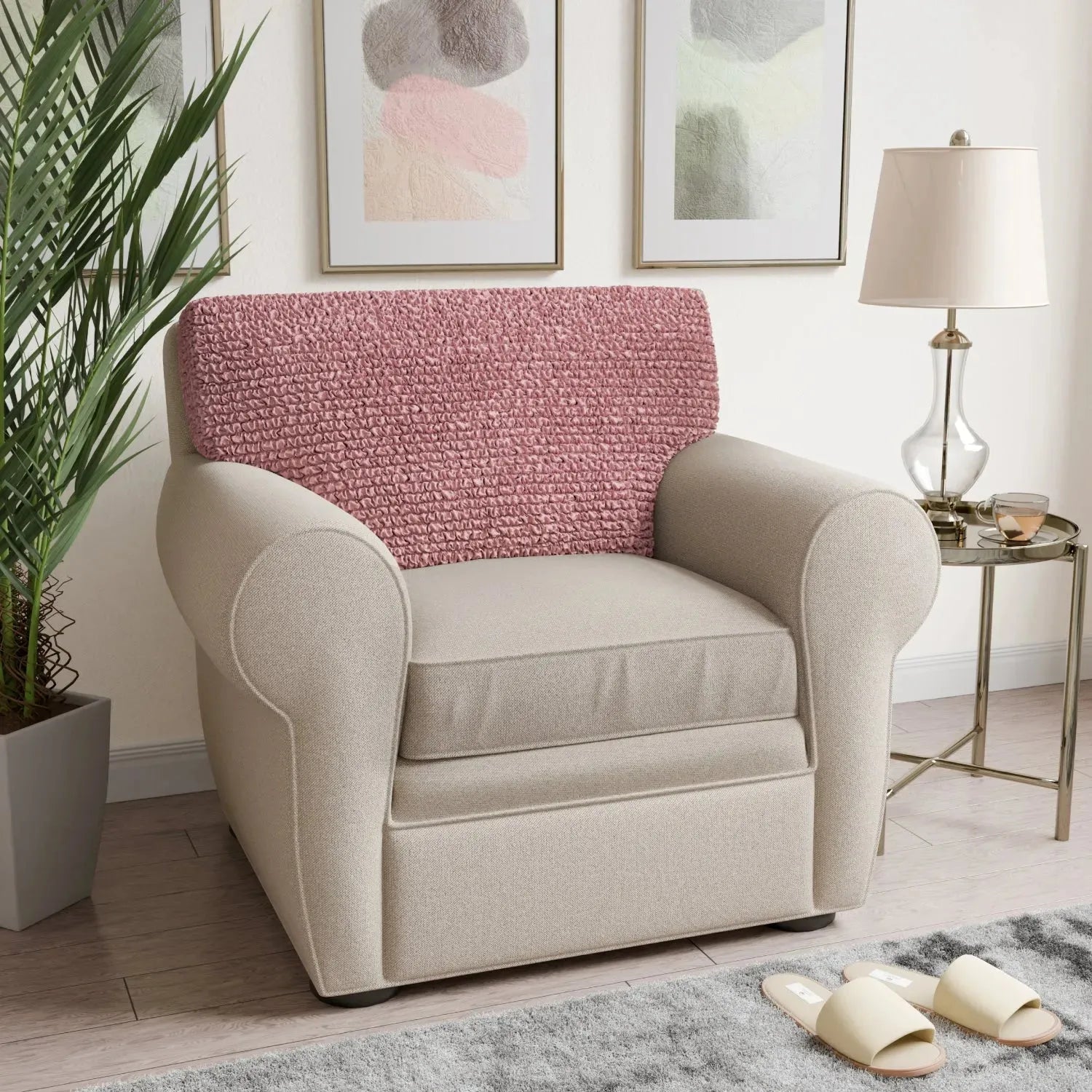 Premium Microfiber Seat Cushion Cover - Soft & Durable Sofa Chair Protector - Perfect for Living Room, Office, or Car Use