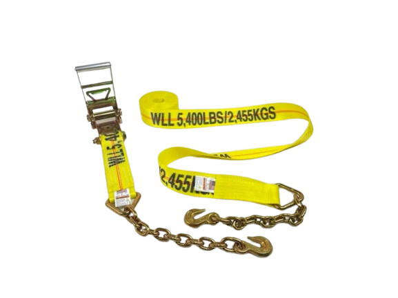 3-Pack 30-Inch Ratchet Straps with Chain Ends - Heavy Duty Tie Down Straps for Trucks, Trailers & Cargo Securing - Perfect for Transporting Motorcycles, ATVs & Furniture