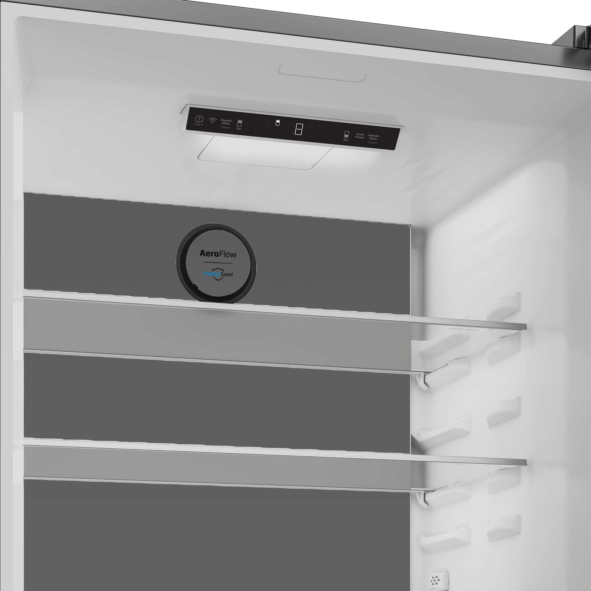 Beko BFBD30216SSIM 30-Inch Bottom Freezer Refrigerator with HarvestFresh Technology - Energy Efficient Stainless Steel French Door Fridge for Kitchen, Home, and Office Use
