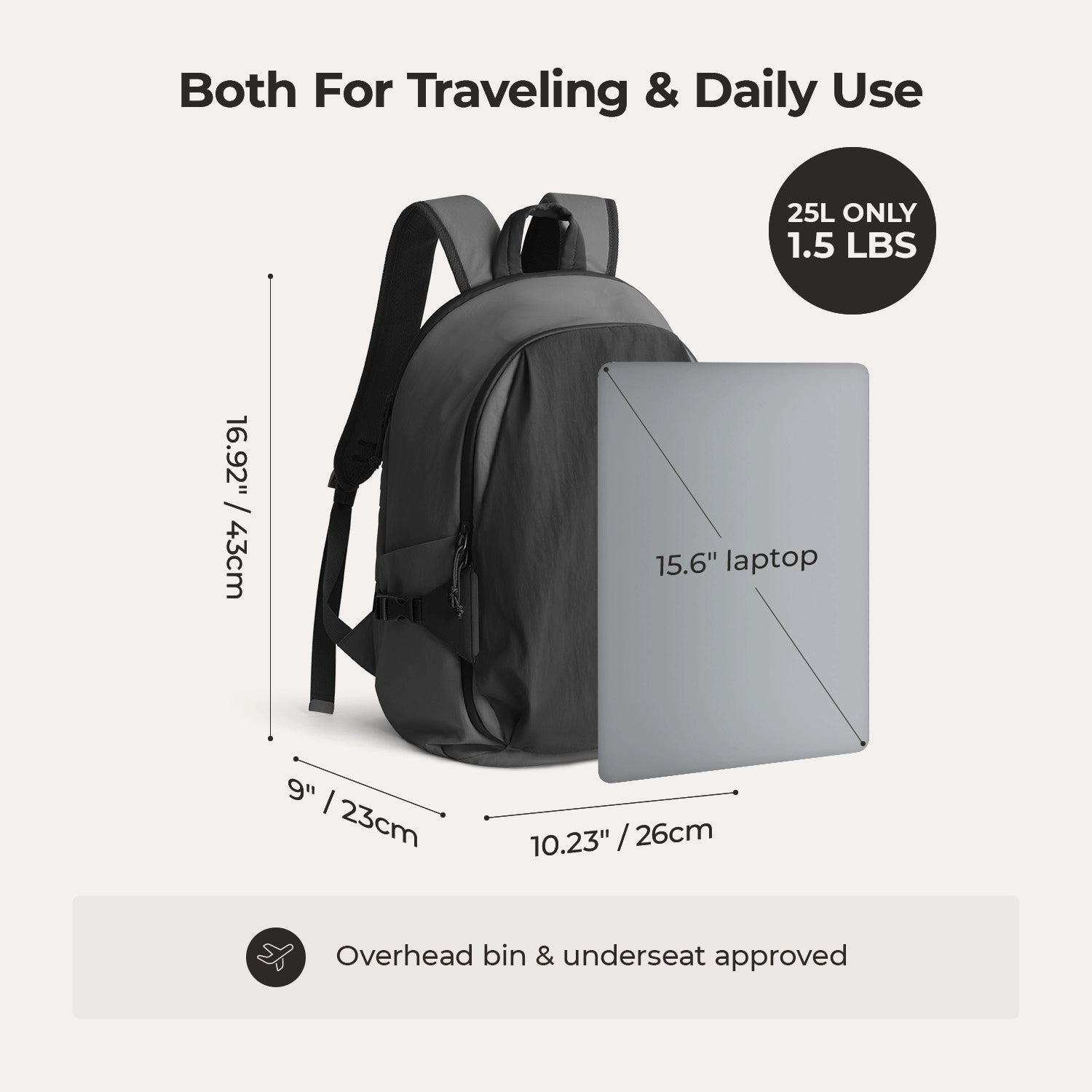 Soar 25L Waterproof Hiking Backpack Set - Lightweight Travel Daypack for Outdoor Adventures, Camping & College Students