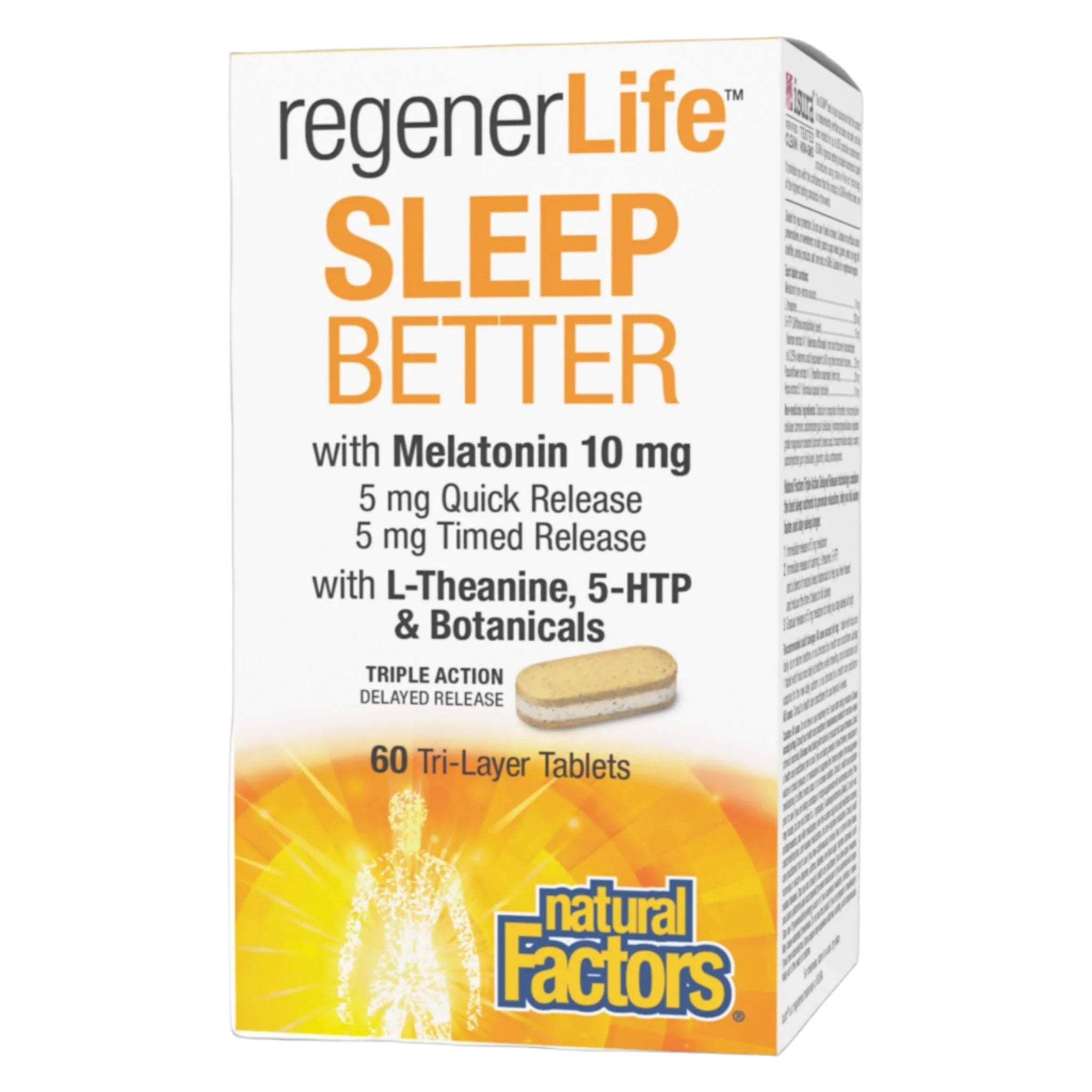 RegenerLife Tri-Layer Memory Foam Pillow for Better Sleep - Orthopedic Support for Neck & Shoulder Pain Relief - Ideal for Side, Back & Stomach Sleepers