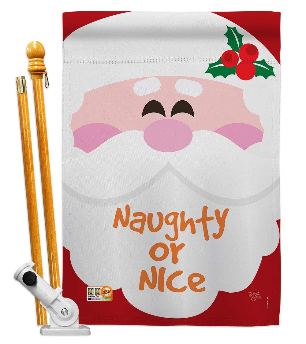 Winter Christmas House Flag Set 28x40