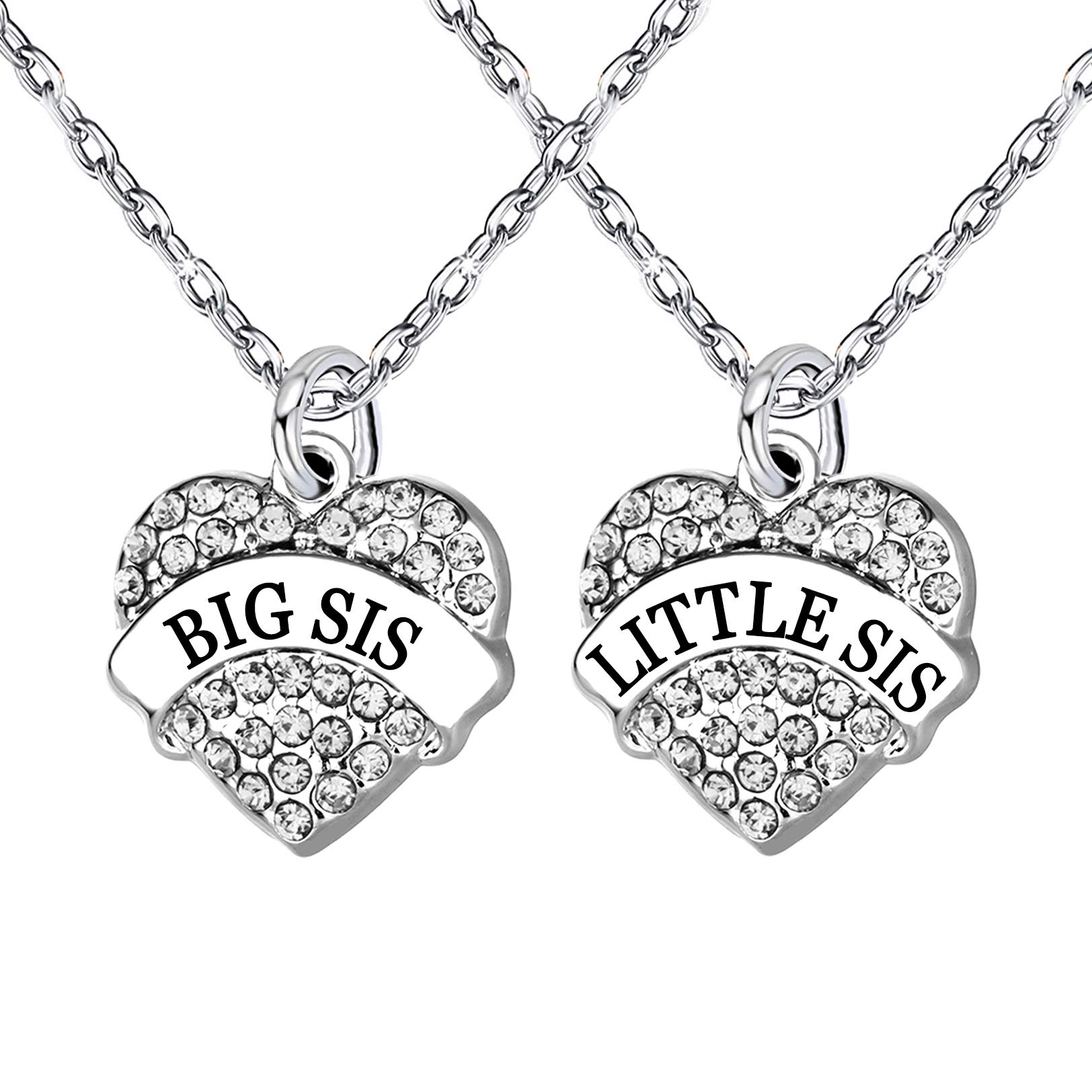 Crystal Sister Necklace Set for Women - 9 Styles & 3 Colors | Gift for Sisters
