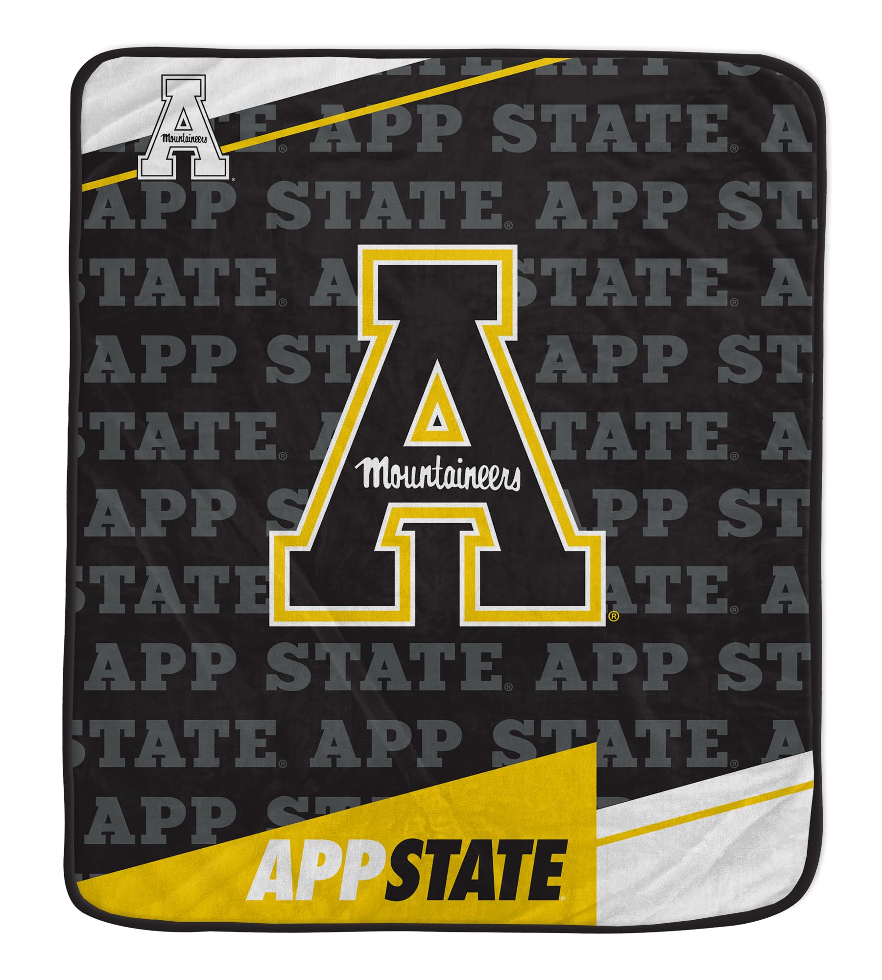 Pegasus Sports NCAA Diagonal Ghost Ultra Soft Blanket - Cozy College Team Blanket for Game Day, Dorm Room & Home Decor