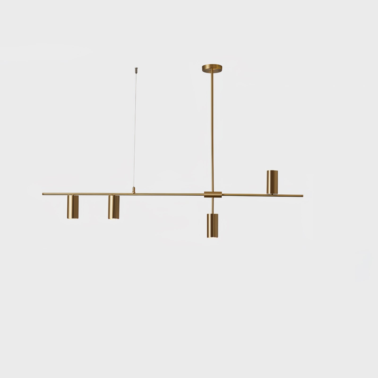 Cassandra Linear Chandelier - Modern 6-Light LED Pendant Lighting Fixture for Dining Room, Kitchen Island & Living Room Decor