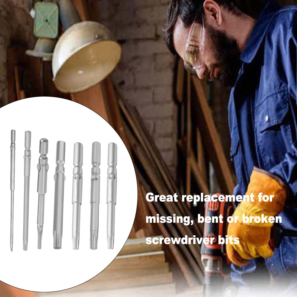 Utoolmart 10-Piece Magnetic Torx Screwdriver Bits Set - T8 Size, 5mm Round Shank, 150mm Length, Premium S2 Steel - Perfect for Electronics Repair, Furniture Assembly & DIY Projects