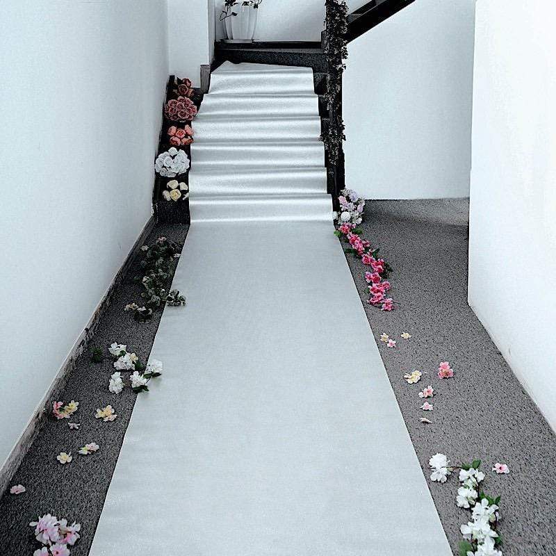 50 ft Long Glitter Wedding Aisle Runner - Elegant Sparkling Walkway for Bridal Ceremony, Reception, Photo Backdrop & Special Events