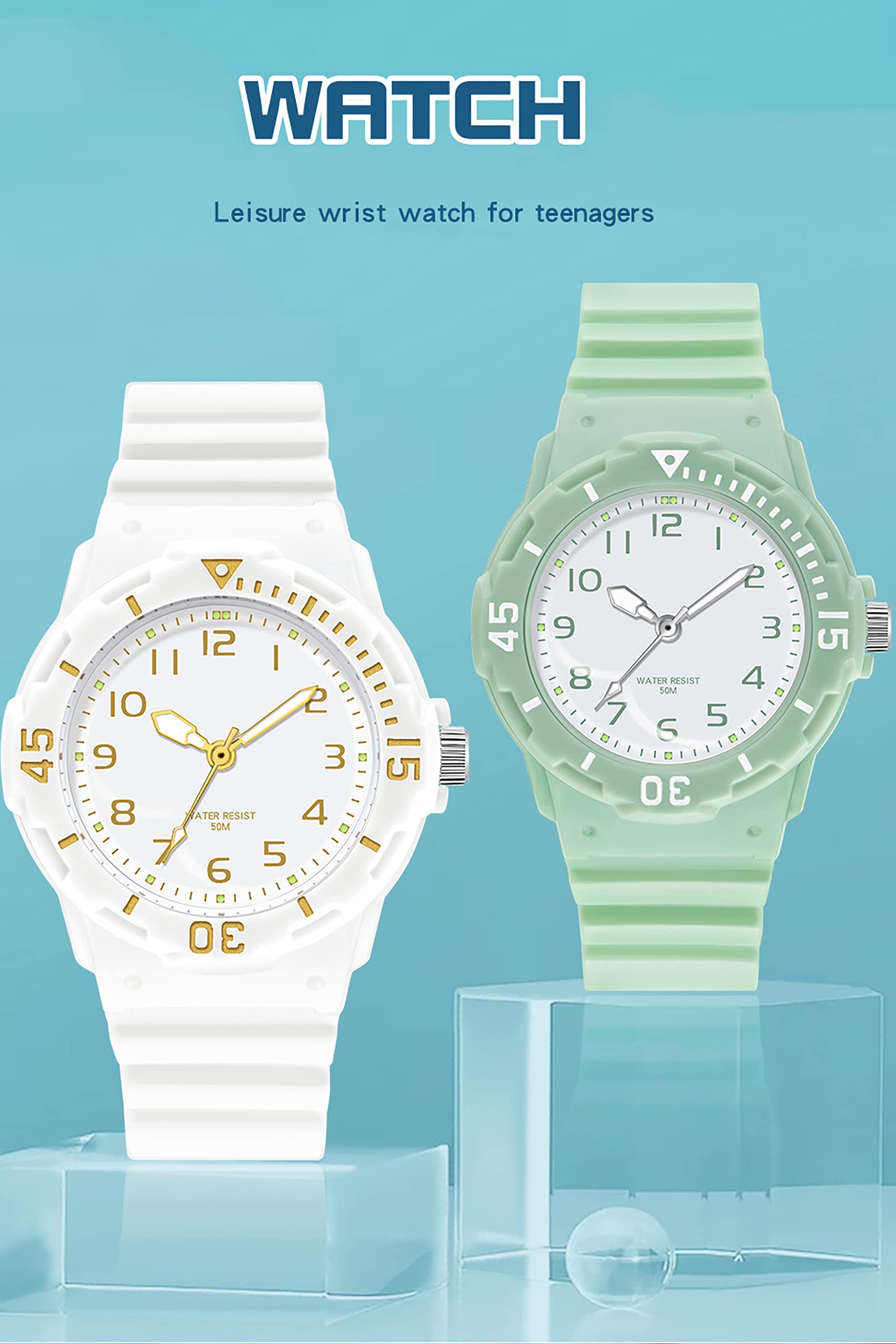 Nurse Watches for Women - 5ATM Waterproof Analog Quartz Wristwatch for Medical Professionals