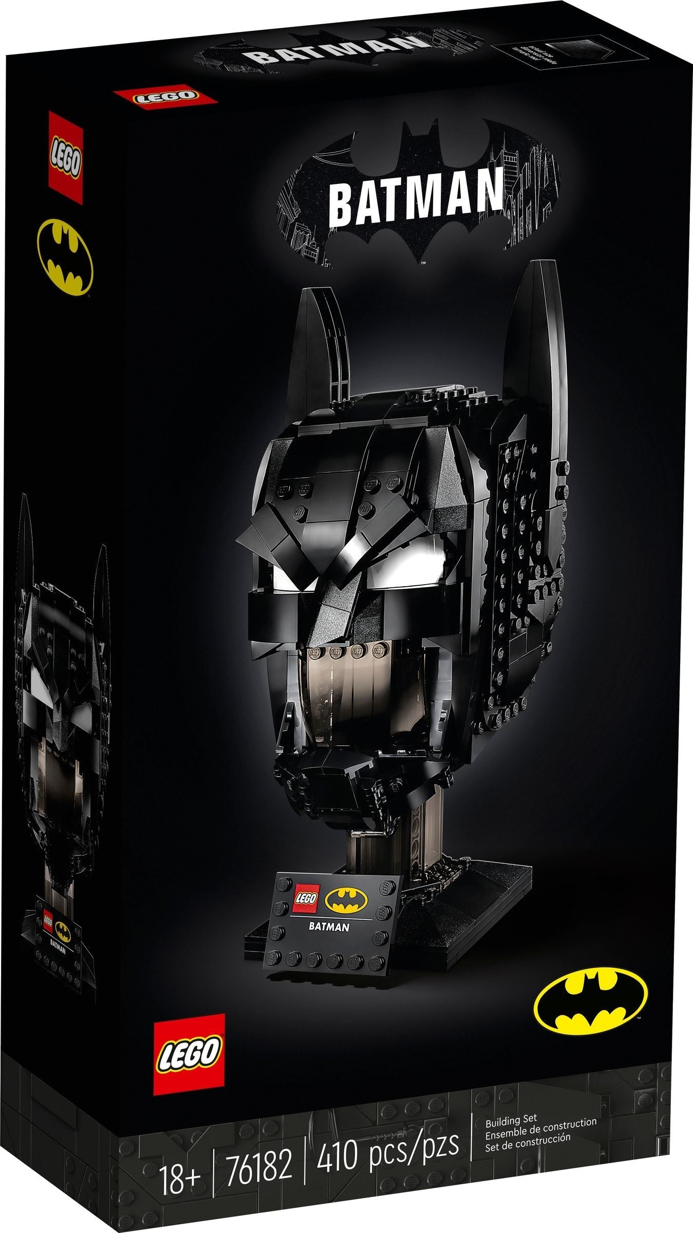LEGO 76182 Batman Cowl Building Kit - Collectible Superhero Display Model for Adults & Fans - Perfect for Home Decor, Office Display & Gifts