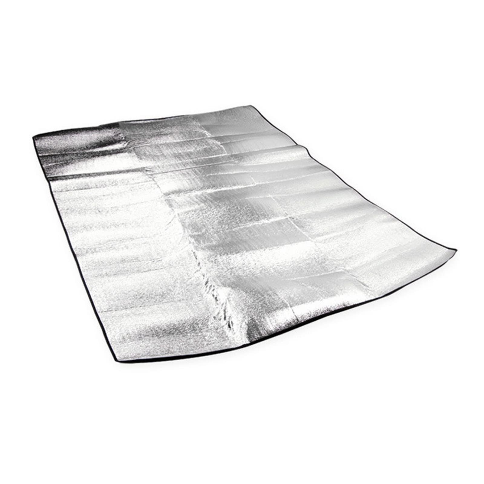 SLSFJLKJ Aluminum Insulated Waterproof Camping Mat - Foldable Foam Sleeping Pad for Outdoor, Hiking & Picnic - Portable Thermal Blanket with Aluminum Foil for Tent Floor Protection (Size S)