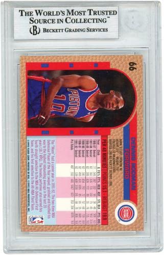 Dennis Rodman Detroit Pistons Autographed 1992-93 Fleer Trading Card - Rare NBA Basketball Collectible - Perfect for Sports Memorabilia Fans & Card Collectors