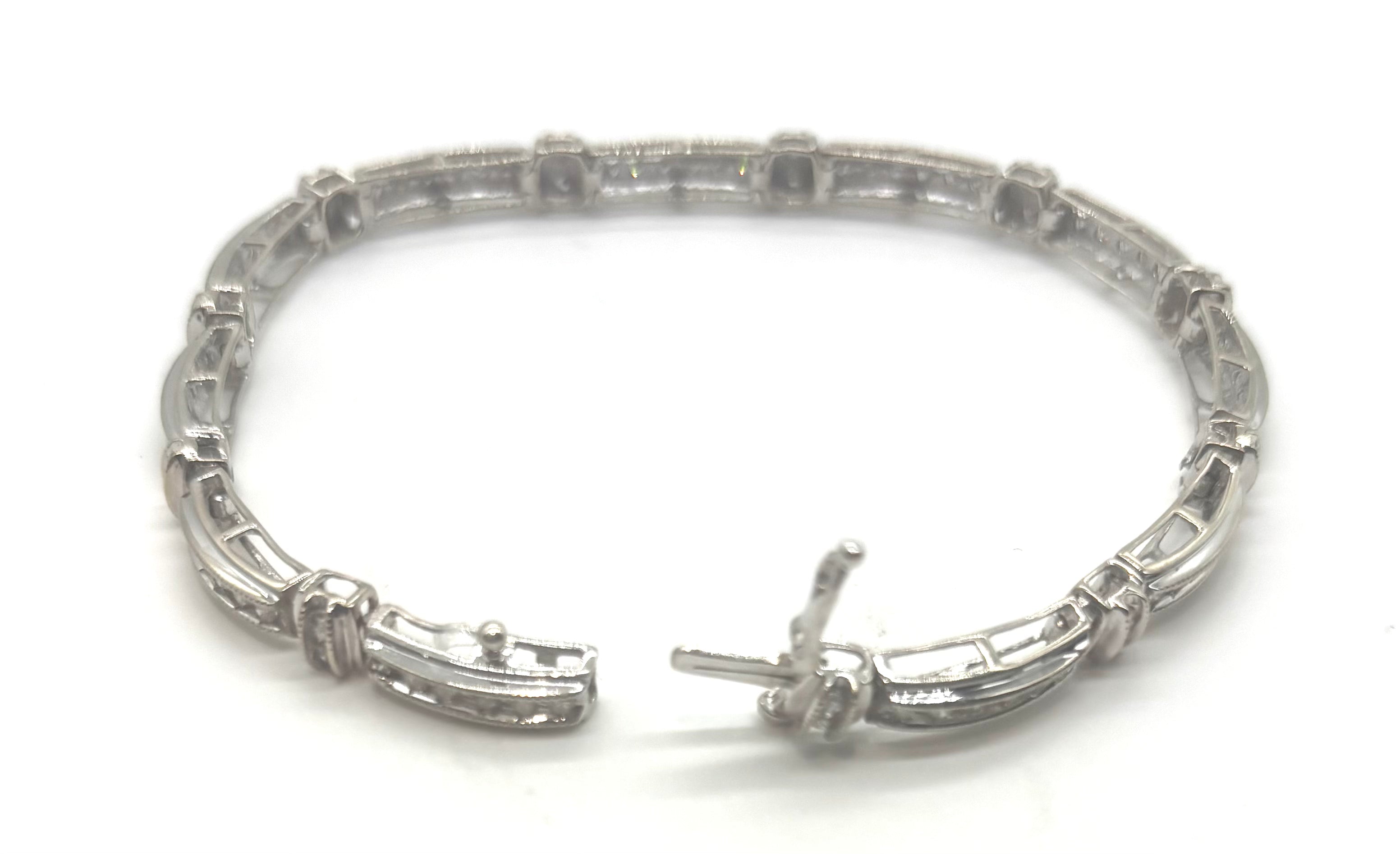 14K Gold Diamond Bridge Bracelet for Women - Elegant Stackable Jewelry Gift for Anniversary, Wedding & Special Occasions