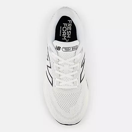 New Balance Men's Fresh Foam X 860v14 Running Shoes - White/Black/Sea Salt - Stability & Cushion for Road Running, Jogging & Daily Wear