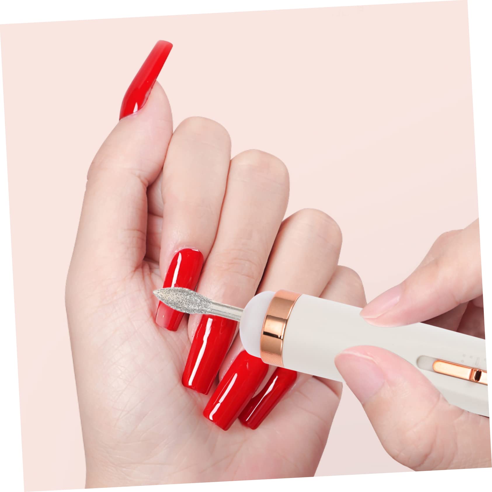 Professional Cordless Electric Nail Drill Machine for Manicure & Pedicure - Minkissy Rechargeable Nail Grinder with 6 Bits for Acrylic, Gel, Natural Nails - Perfect for Home Salon & Nail Art Enthusiasts