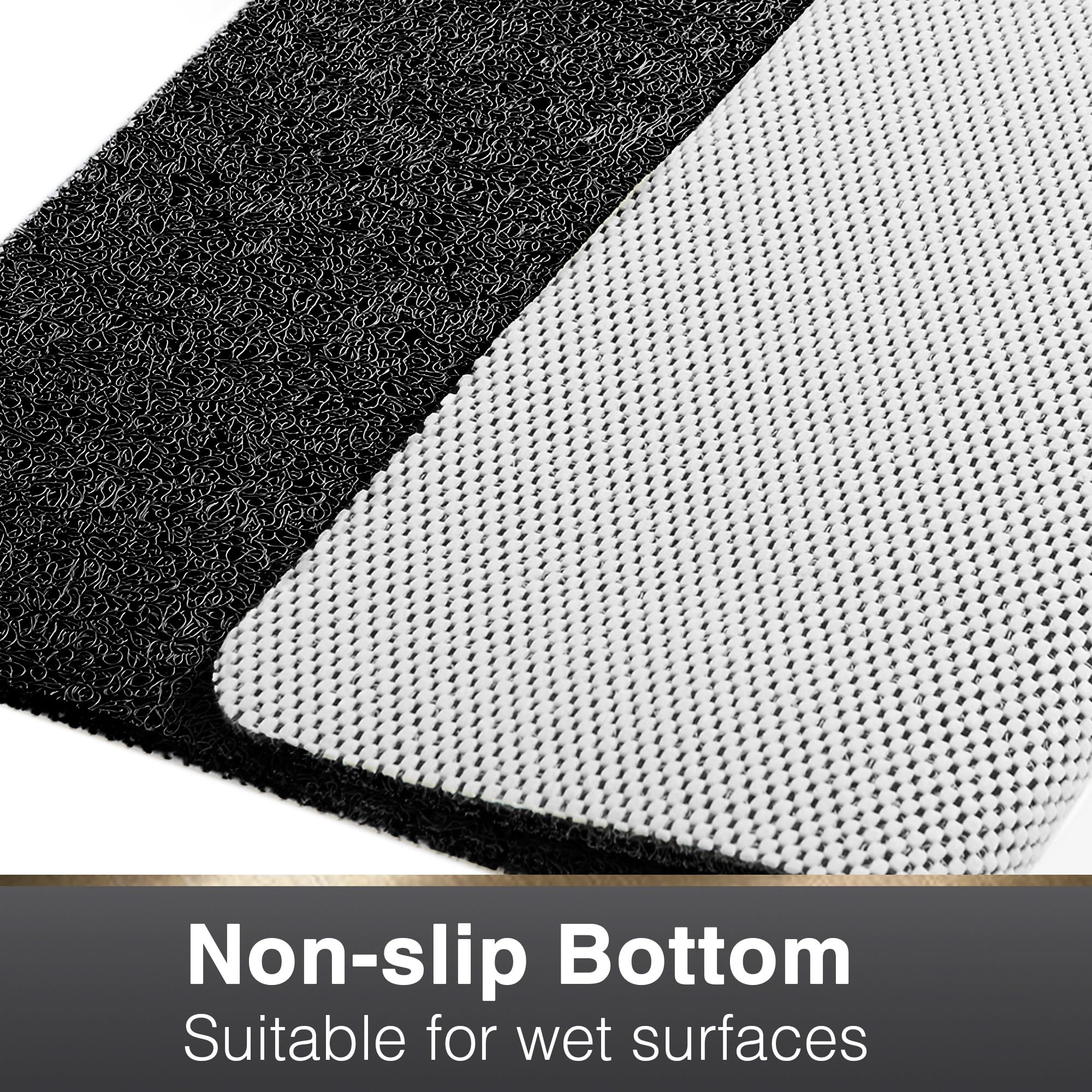 Non-Slip Soft Textured Bath Mat - 24x16 Inch Phthalate-Free PVC Loofah Tub & Shower Mat with Drain Holes | Quick-Drying, Comfortable & Safe for Wet Bathroom Floors | Perfect for Bath Tubs, Showers & Slippery Areas