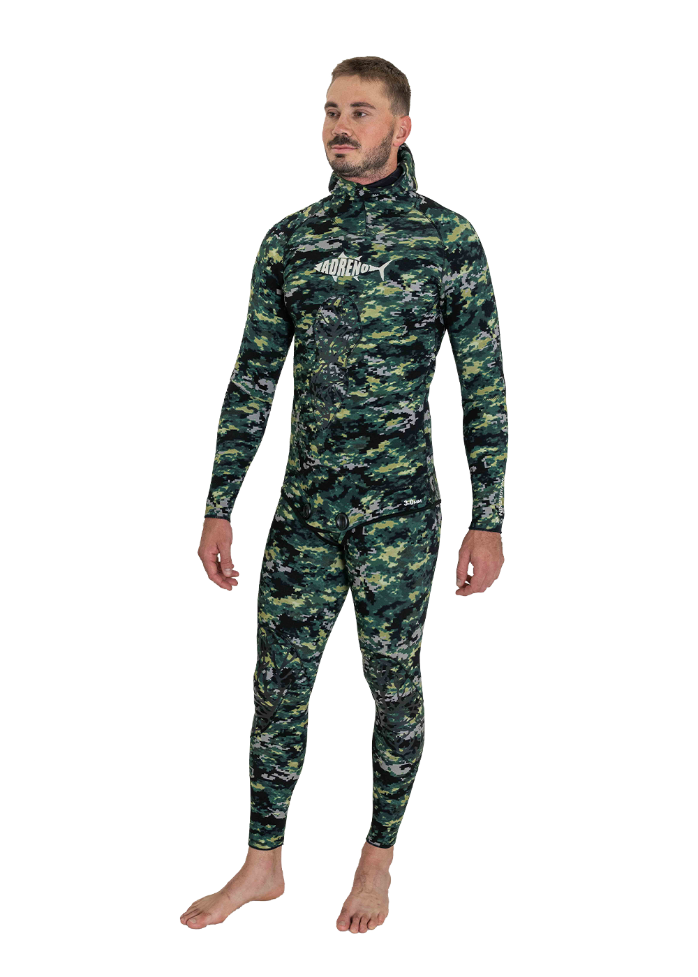 Adreno Invisi Skin 3mm Lined 2 Piece Wetsuit for Men & Women - Premium Neoprene Diving Suit for Scuba, Snorkeling & Surfing - Comfortable & Flexible Thermal Protection
