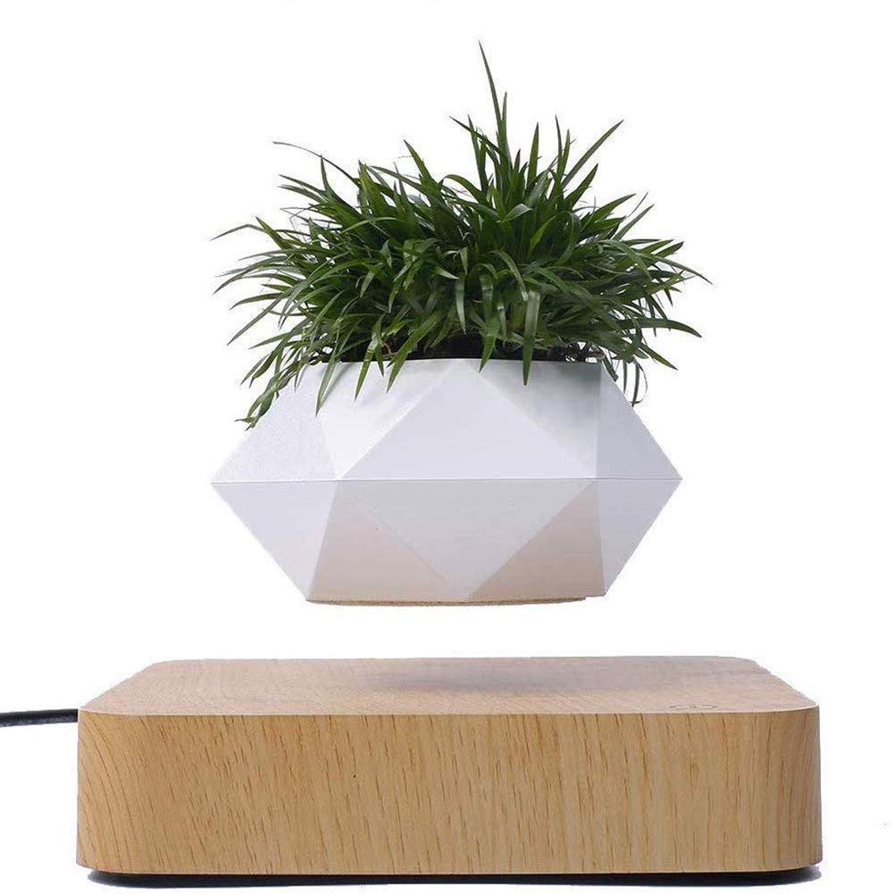 Magnetic Levitation Floating Bonsai Pot - Creative Office & Home Decor, Unique Gift Idea for Plant Lovers (No Plants Included) - Perfect for Zen Spaces, Modern Desks & Stylish Interior Design