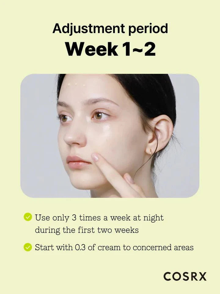 COSRX The Retinol 0.3 Cream 20ml - Anti-Aging Face Moisturizer for Wrinkles & Fine Lines - Perfect for Night Skincare Routine & Dry Skin Care