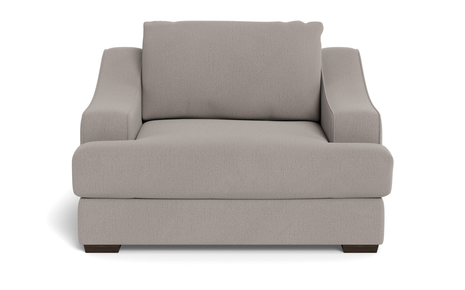 Austonian 56 Arm Chair - Modern Accent Chair with Upholstered Seat & Wooden Legs for Living Room, Bedroom, or Office - Comfortable Lounge Chair for Relaxing & Reading