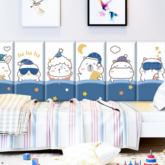Arctic Explorer Themed Kids Wall Padded Safety Cushions Set - Soft Foam Corner Protectors for Baby Proofing & Nursery Safety