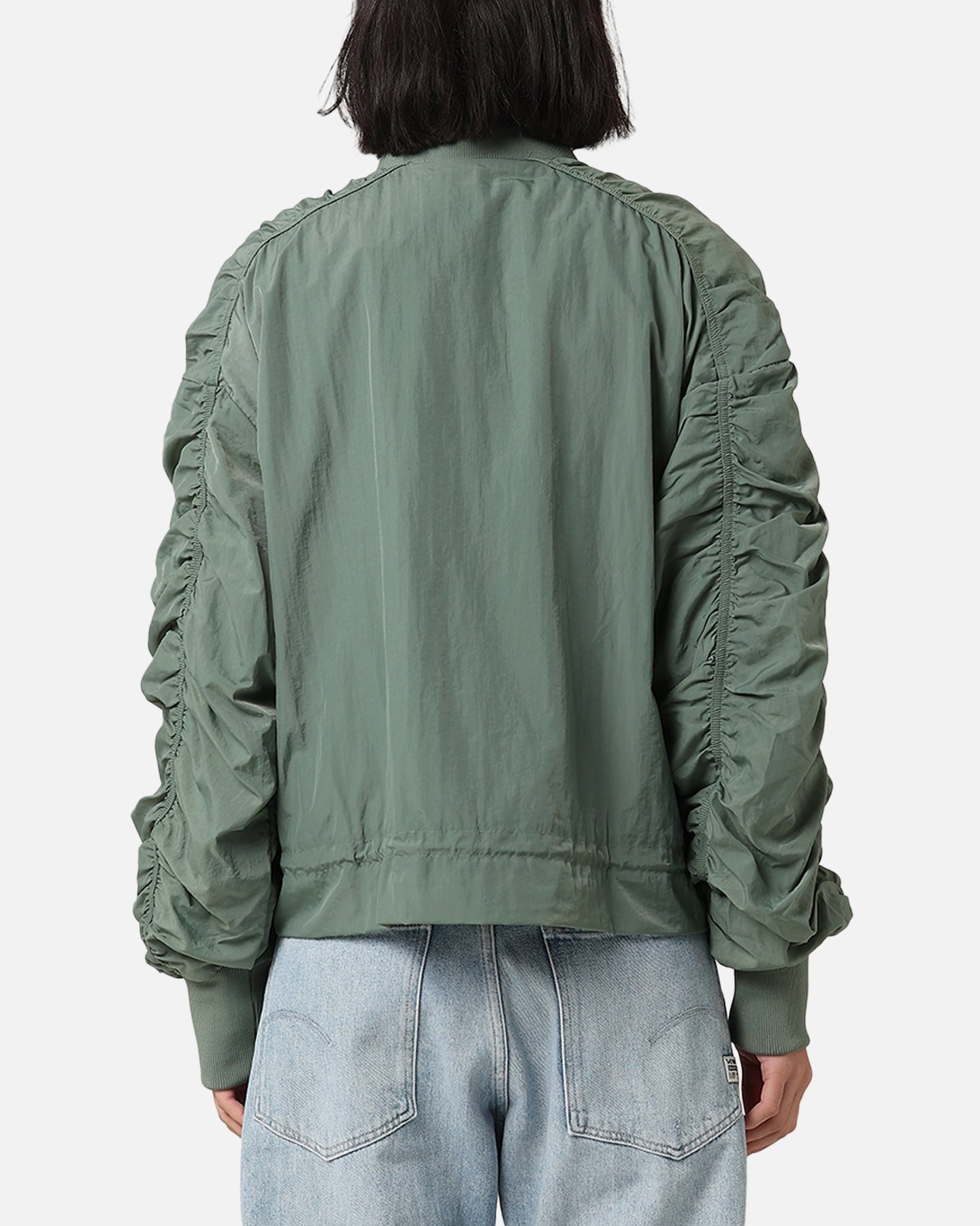 Adidas Women's Lightweight Bomber Jacket - Trace Green | Water-Resistant Windbreaker for Running, Travel & Outdoor Activities