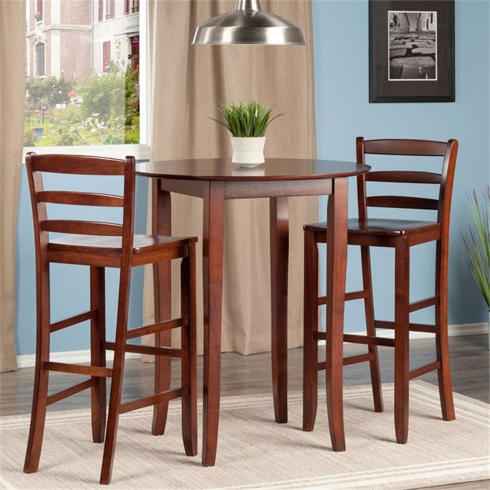 Winsome Fiona Walnut Dining Table - Modern Solid Wood Furniture for Kitchen, Dining Room & Small Spaces