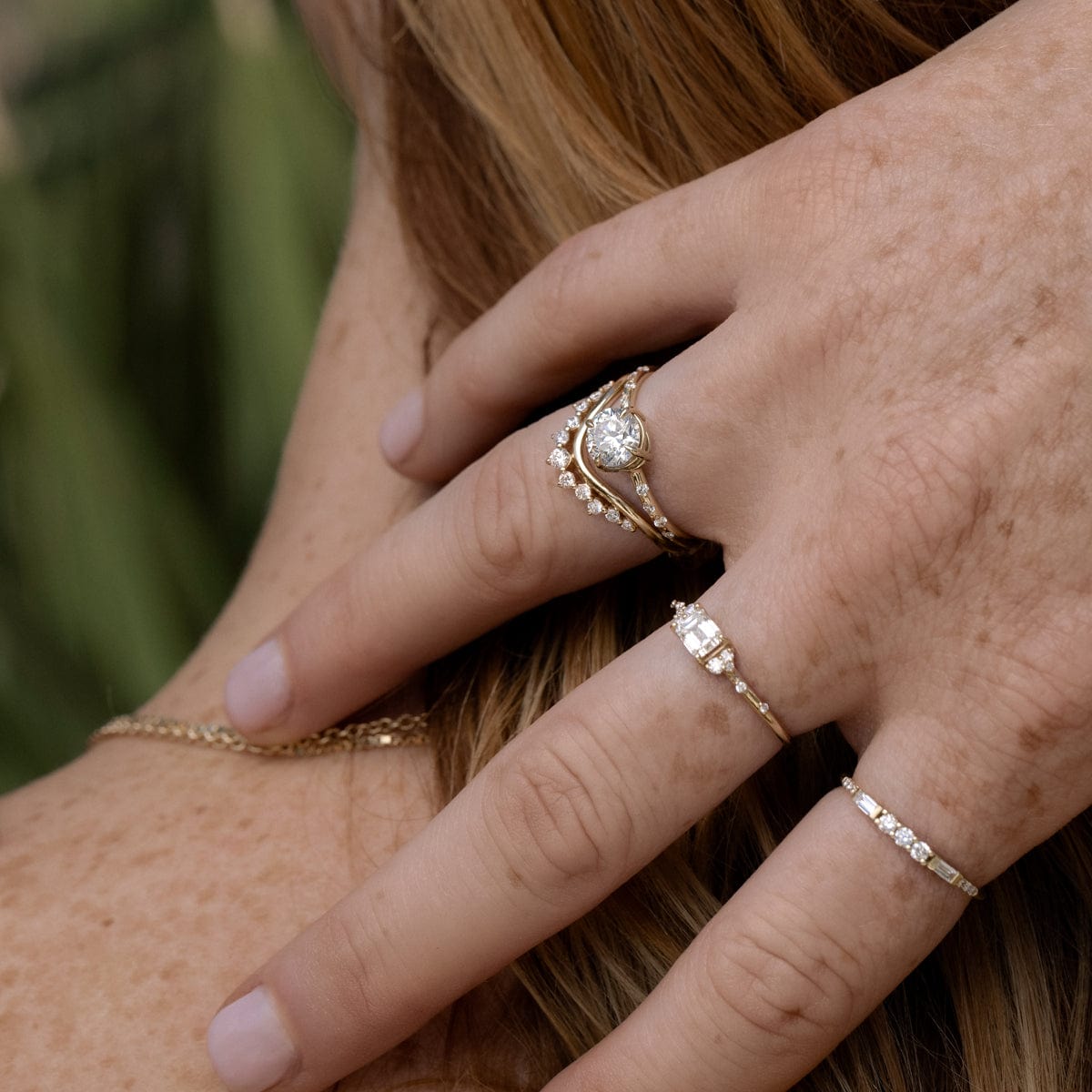 Elegant Grand Diamond Arch Ring for Women - Perfect for Weddings, Anniversaries & Special Occasions