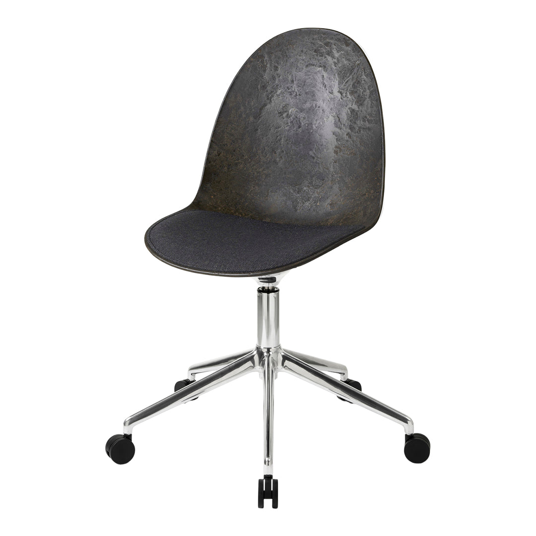 Eternity Swivel Chair with Casters - Upholstered Seat for Office, Living Room & Home Decor - Ergonomic Rolling Chair for Comfortable Workspace & Relaxation