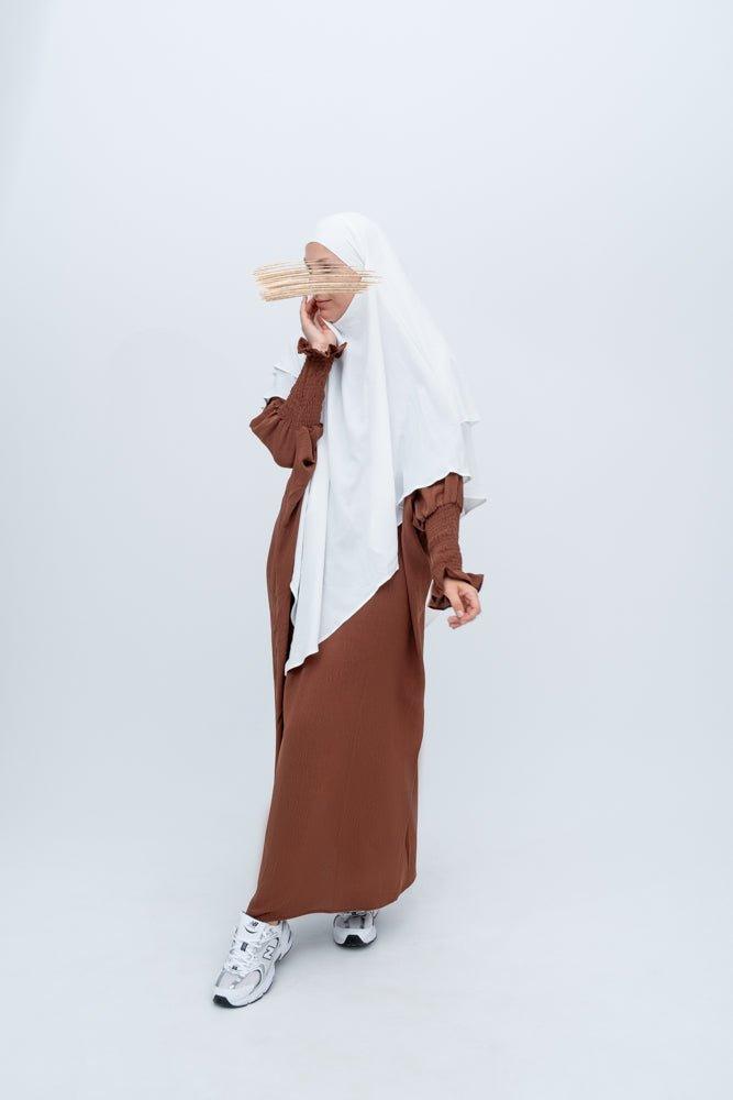 Premium White Prayer Gown for Umrah & Salah - Modest Islamic Abaya for Women - Lightweight & Breathable Fabric for Comfortable Worship at Home or Mosque