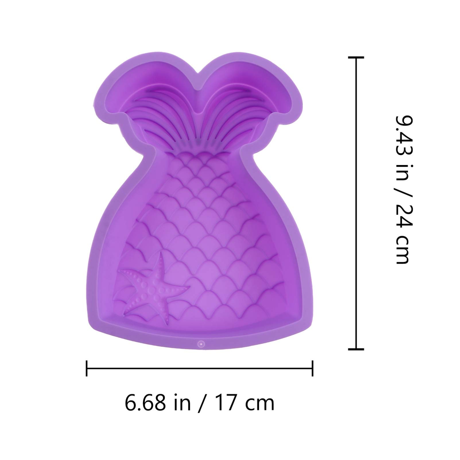 Hemoton Silicone Mermaid Tail Mold Set - 6 Pack Fondant Soap Chocolate Candy Molds for Cake Decorating, Resin Crafts, DIY Sugar Art - Perfect for Birthday Parties, Baby Showers & Ocean Theme Baking