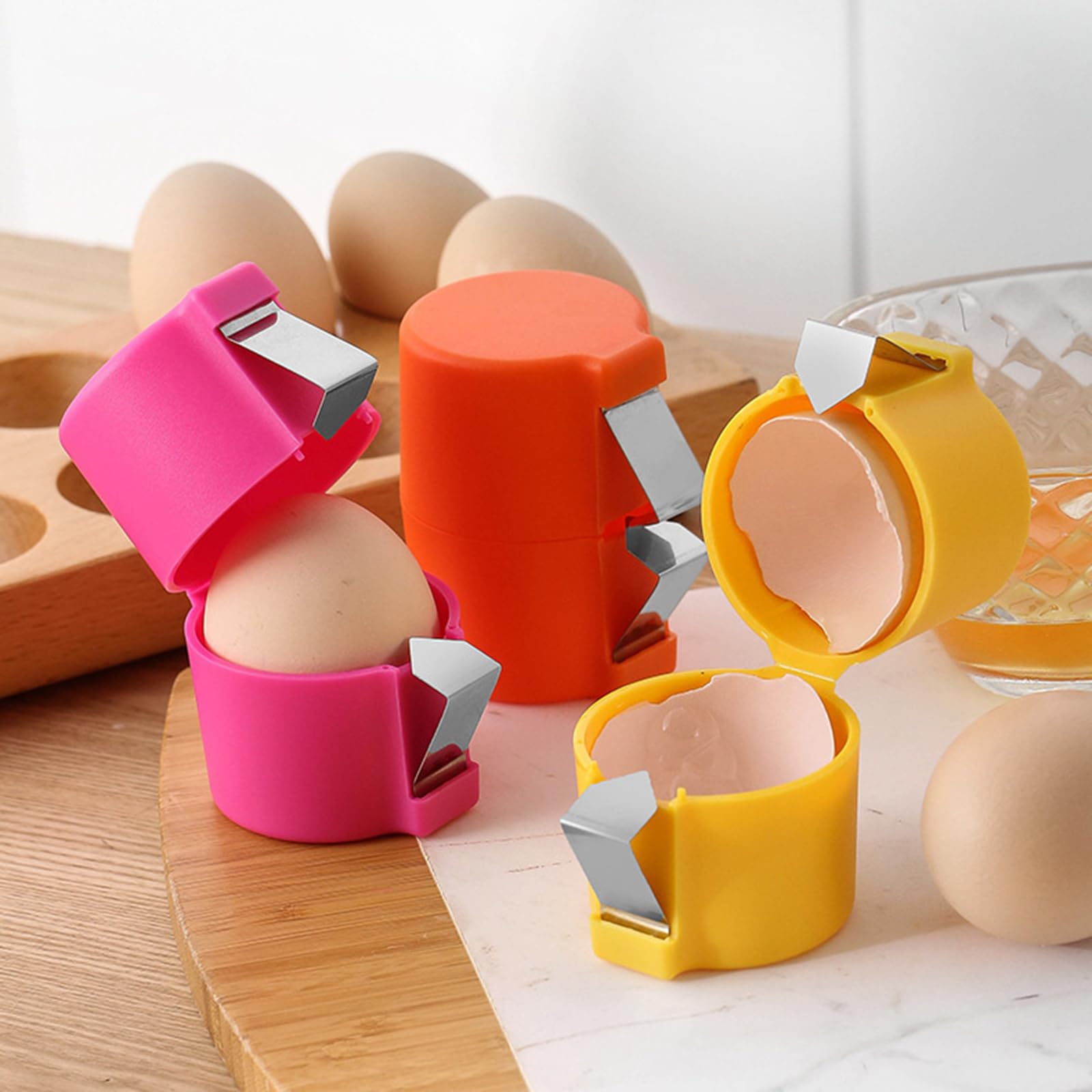 Premium Egg Topper Cutter & Slicer - Hard Boiled Egg Shell Opener & Peeler - Kitchen Gadget for Perfectly Cracked Eggs - Ideal for Breakfast, Salads & Meal Prep