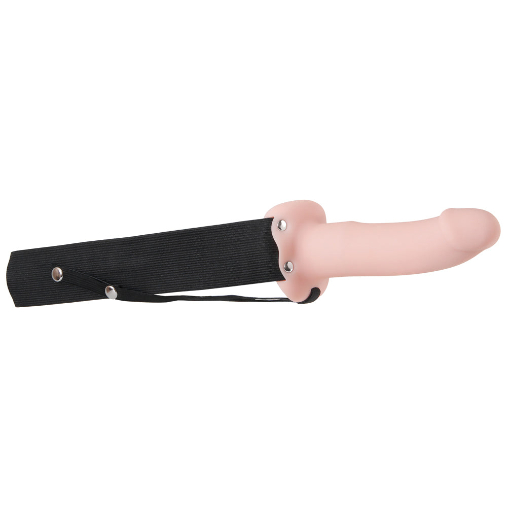Adam & Eve Adam's FlexSkin Hollow 2 Extension Strap On Dildo - Realistic Feel for Couples & Solo Play - Perfect for Role Play, Pegging & BDSM Scenes