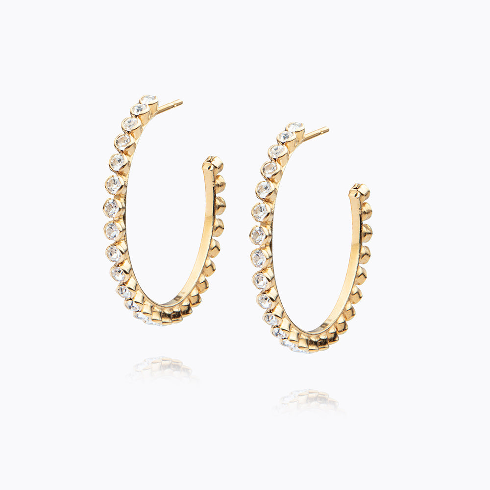 Elegant Siri Large Crystal Earrings for Women - Sparkling Statement Jewelry for Parties, Weddings & Special Occasions