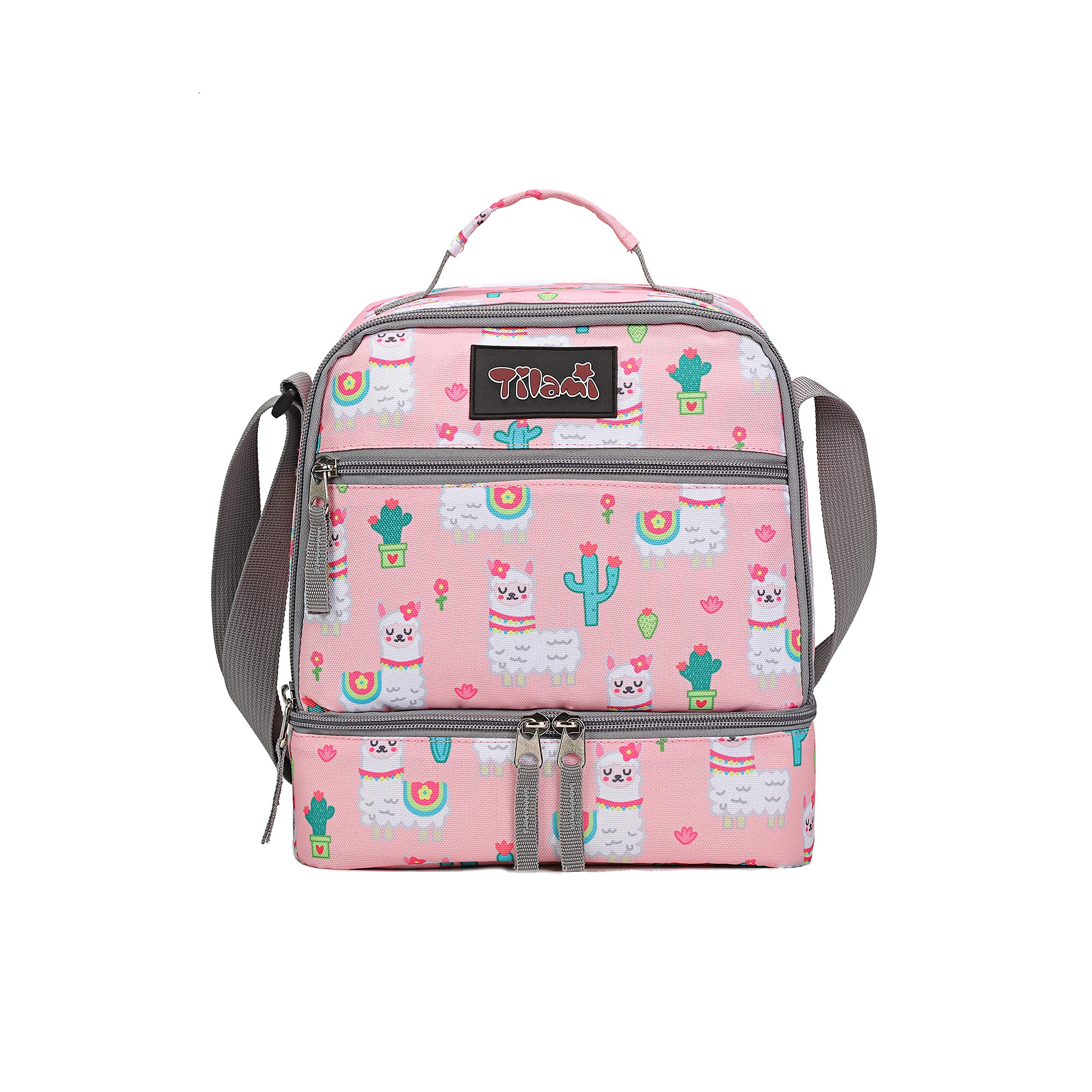 Tilami Insulated Lunch Bag with Adjustable Strap & Zipper Closure - Water-Resistant Cooler Lunch Box for Kids & Toddlers - Perfect for School, Picnics & Outdoor Activities