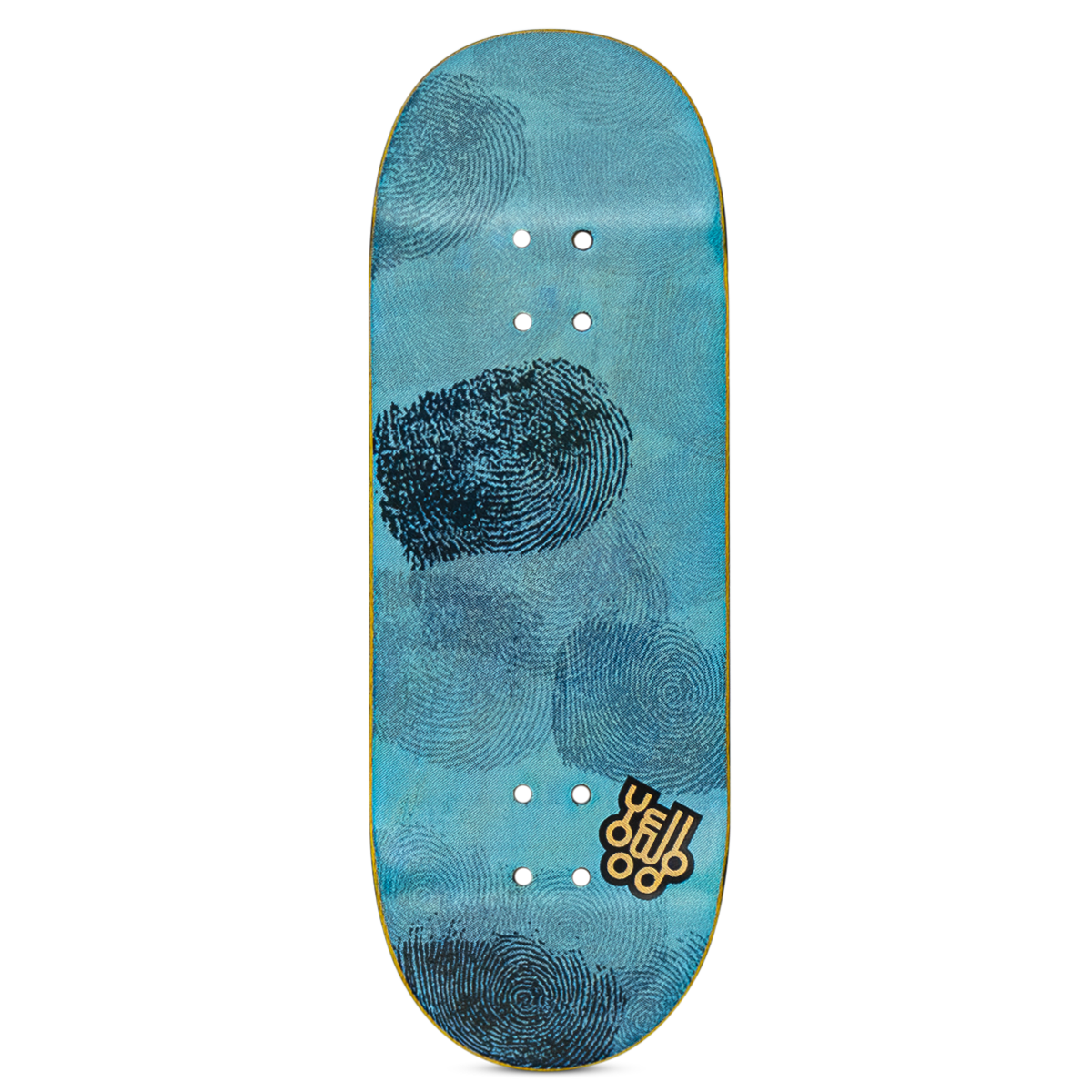 Yellowood Fingerboard Deck - Professional Finger Skateboard with Finger Print Grip - Perfect for Skateboarding Tricks, Collecting & Office Desk Fun