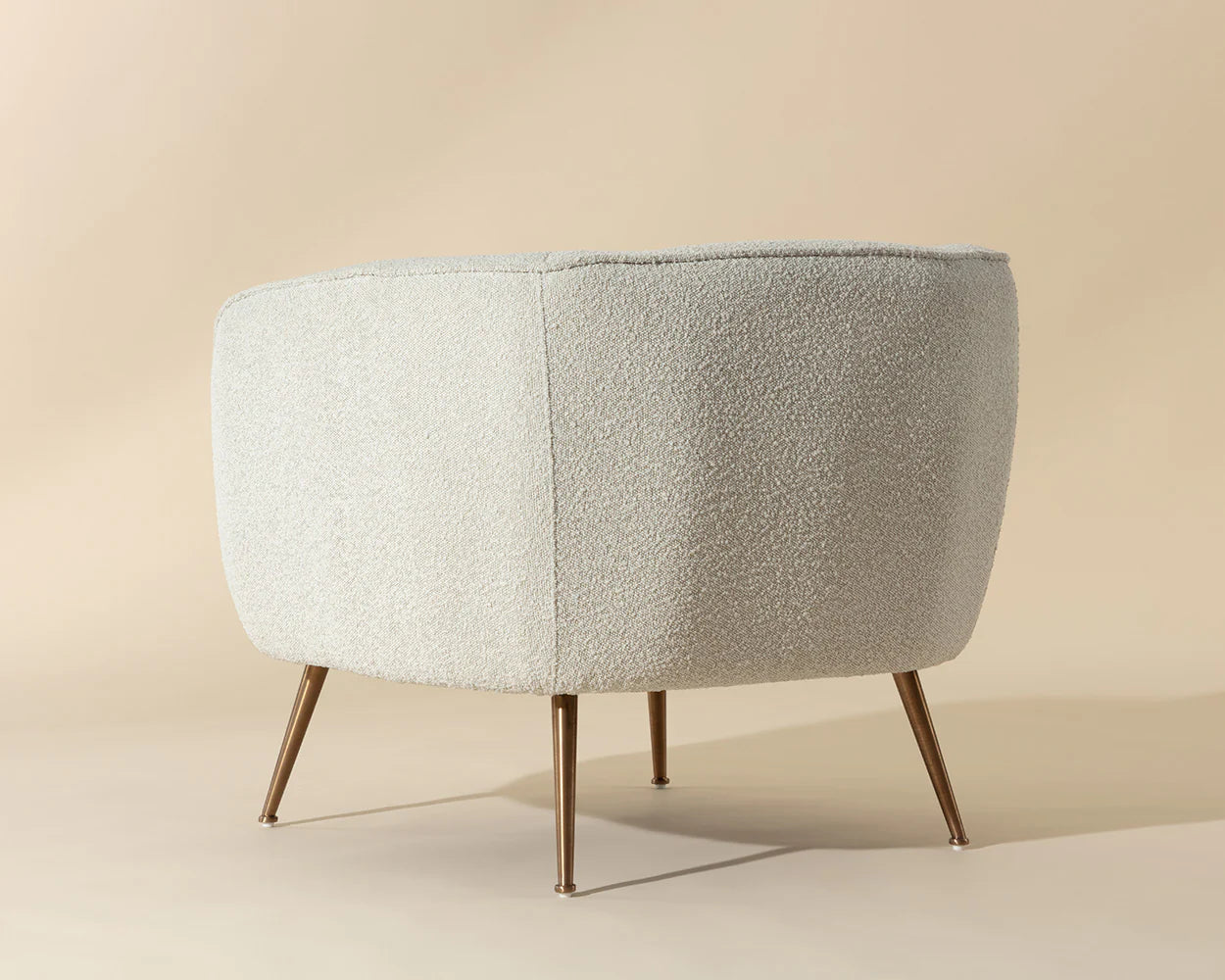 Amara Lounge Chair Copenhagen White - Modern Accent Chair for Living Room, Bedroom & Office | Sunpan Furniture 107961 | Perfect for Relaxing, Reading & Decorating