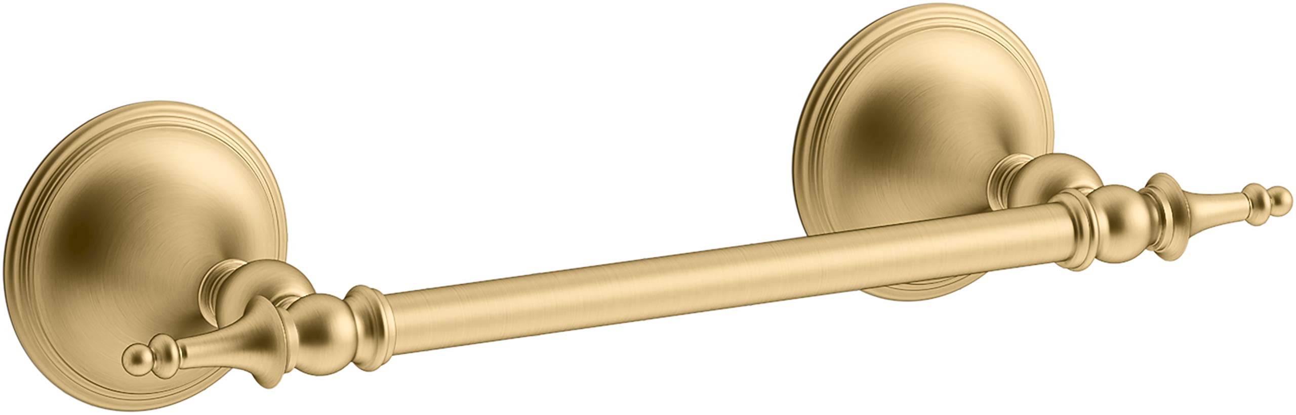 KOHLER Decorative Toilet Paper Holder - Modern Bathroom Tissue Roll Stand with Easy Installation, Brushed Nickel Finish - Perfect for Home, Hotel, and Office Bathroom Decor