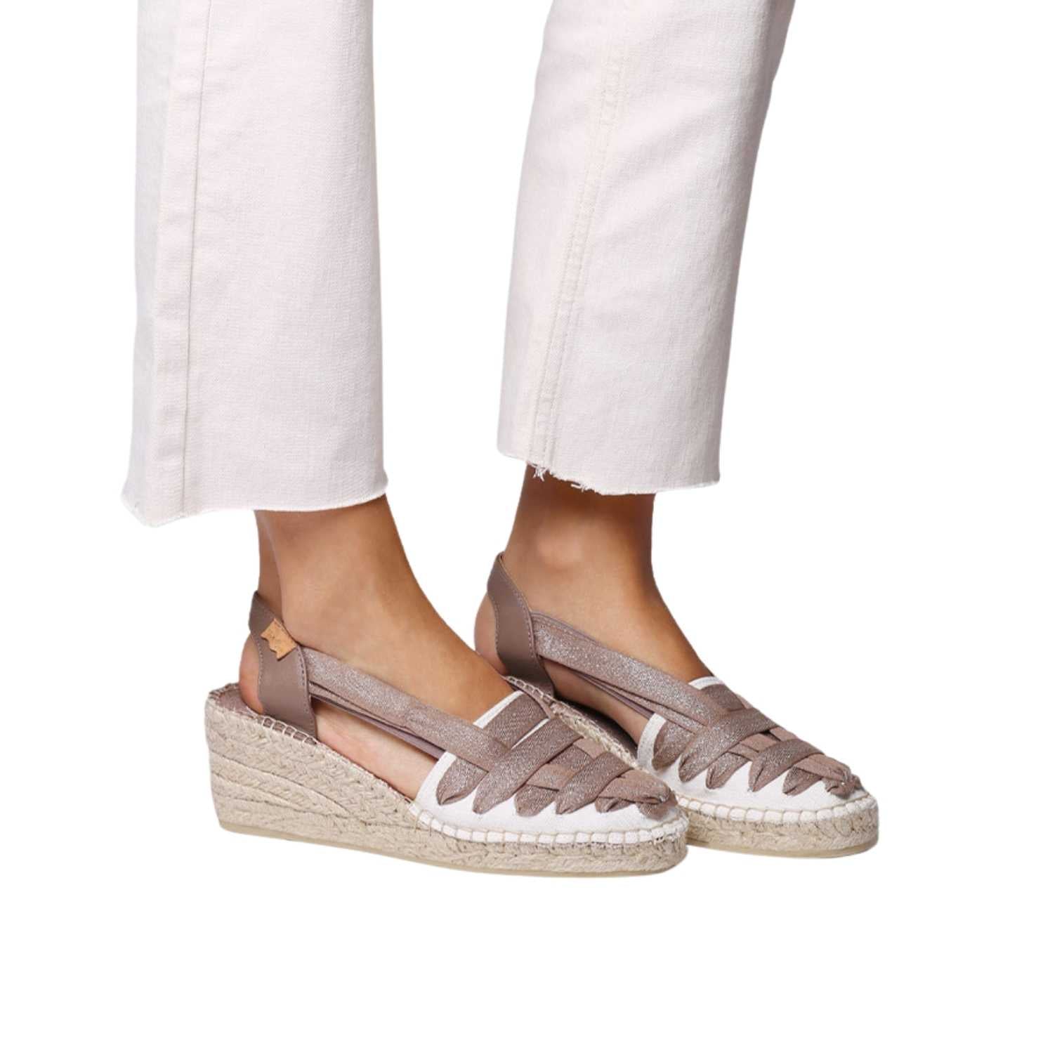 Women's Multicolor Cotton Blend Wedge Espadrilles - Comfortable Summer Casual Shoes for Beach, Vacation & Outdoor Activities