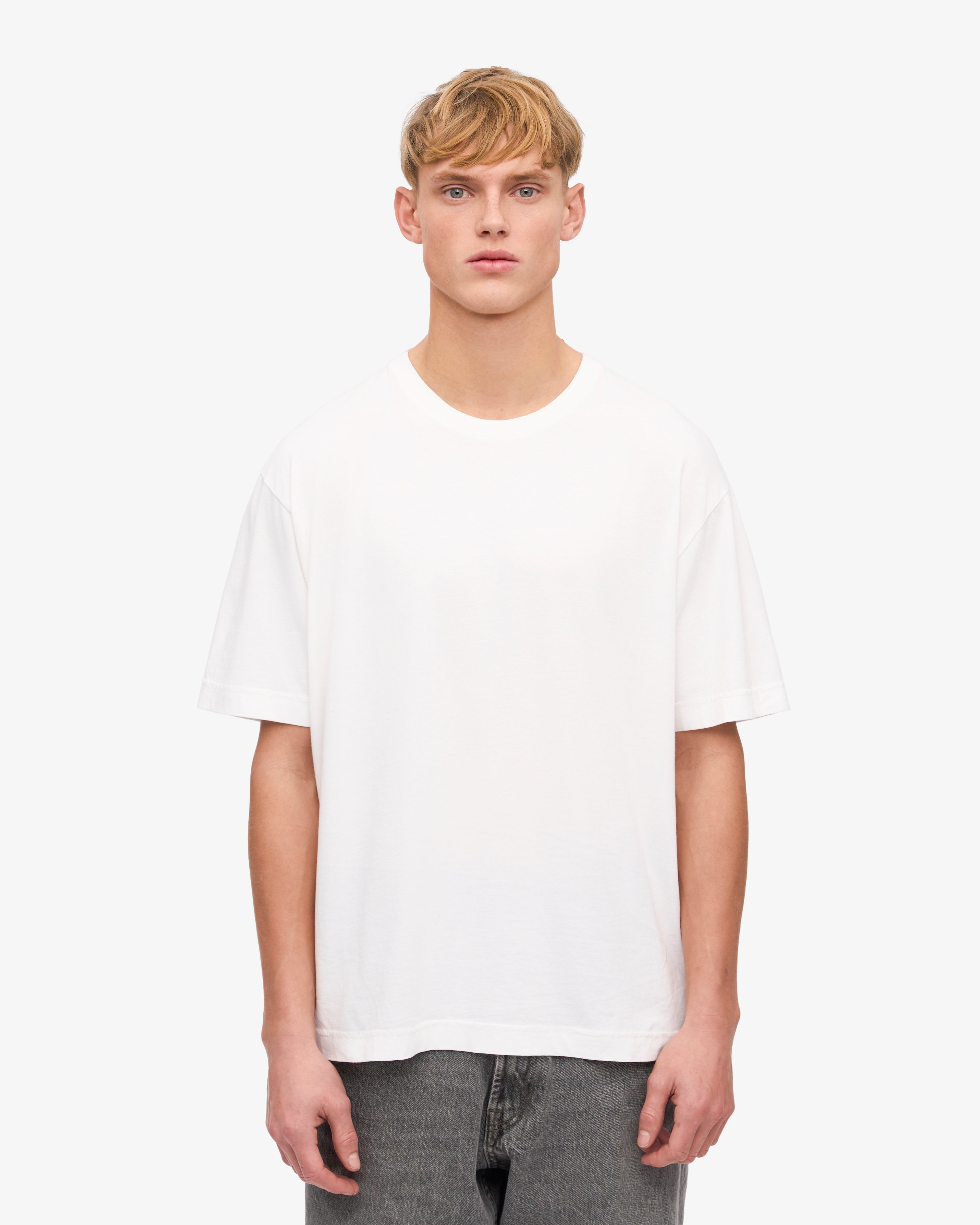 Oversized Organic Cotton T-Shirt for Women - Soft & Breathable Optical White Tee - Perfect for Casual Wear, Loungewear & Everyday Outfits