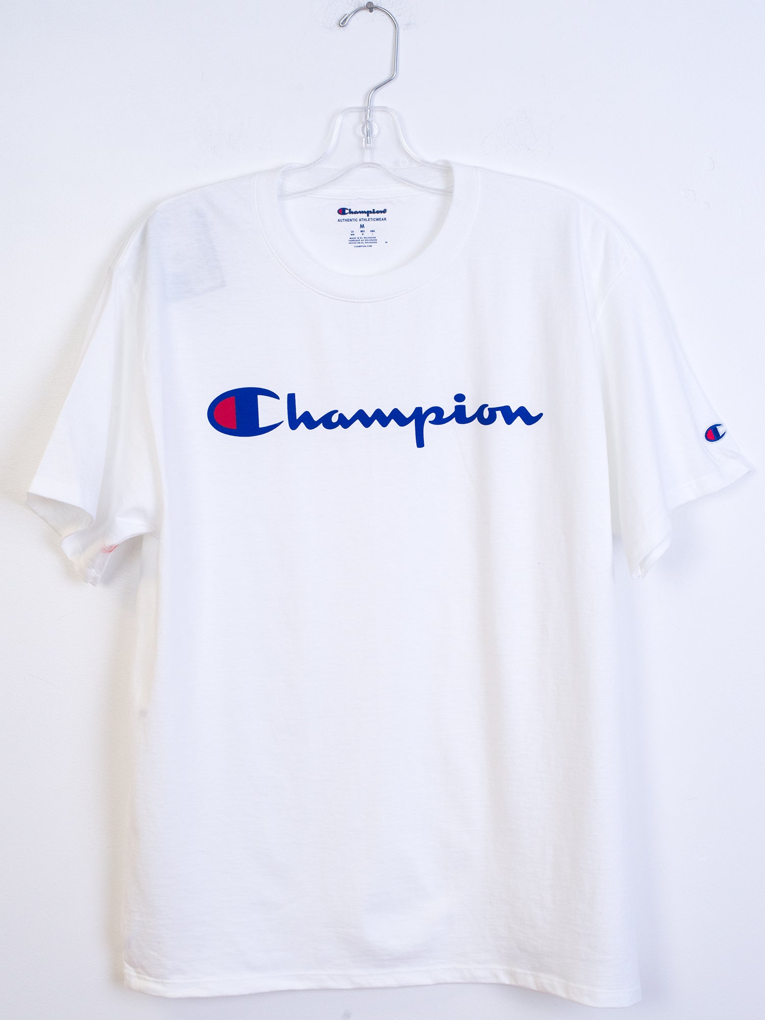 Champion Graphic T-Shirt for Men & Women - Soft Cotton Short Sleeve Tee - Clearance Sale - Perfect for Casual Wear, Gym & Street Style