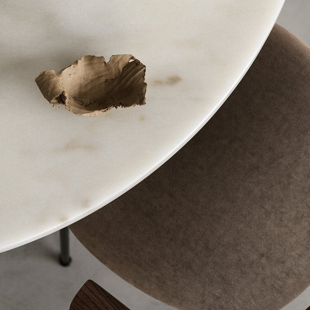 Elegant Harbour Column Round Dining Table - Perfect for Small Spaces, Breakfast Nooks & Cozy Kitchen Settings