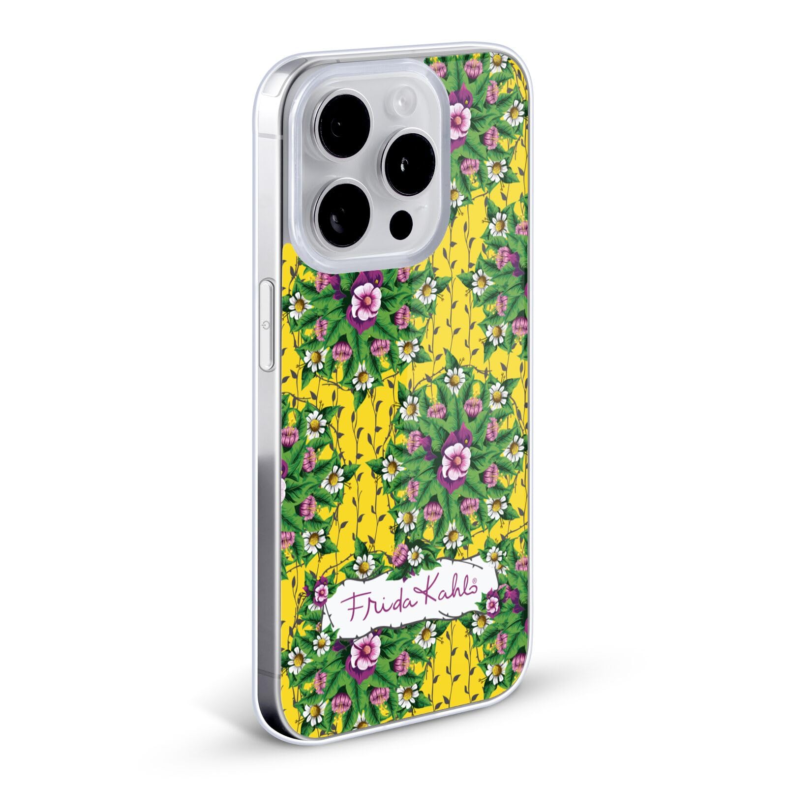 Officially Licensed Frida Kahlo Mandala Purple Floral Soft Gel Phone Case for Apple iPhone 13 Pro Max - Artistic Protection for Everyday Use, Travel & Gift Giving